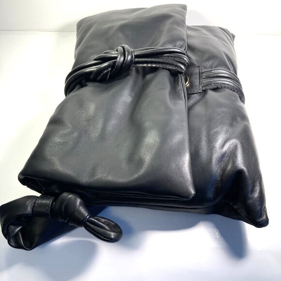 Giorgia Milani Black Tote Handbag Made in Italy - Picture 3 of 8